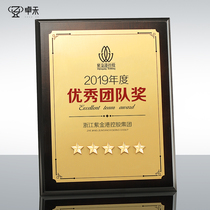 Zhuohe Five-pointed Star Medal Customized Creative Supplier Excellent Teamwork Team Honor Licensee