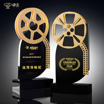 Zhuo He Excellent Film Drama Competition Trophy Customized Photographer Best Director Honor Award souvenir