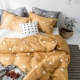 ins tươi gió bông denim giường bông vải chăn đơn sinh viên ba mảnh đôi bốn bộ giường - Bộ đồ giường bốn mảnh