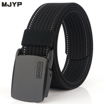 Fashion canvas tactical belt male student youth belt outdoor automatic buckle weaving leisure military training belt Joker