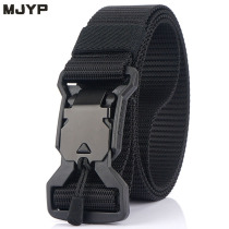 Multifunctional automatic quick take off tactical belt male military fans Special Forces outdoor military training nylon woven canvas belt