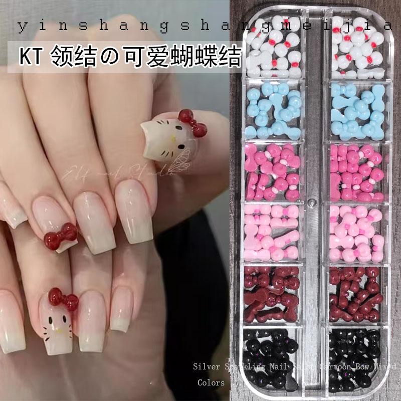 12-Piece Trendy New Bowknot Nail Art Sweet Kitty Cat Bow Tie 3D Nail Decorations 12-Piece Trendy New Bowknot Nail Art Sweet Kitty Cat Bow Tie 3D Nail Decorations