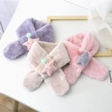 Детский бархатный демисезонный мультяшный милый шарф, удерживающий тепло зимний шарф-платок подходит для мужчин и женщин