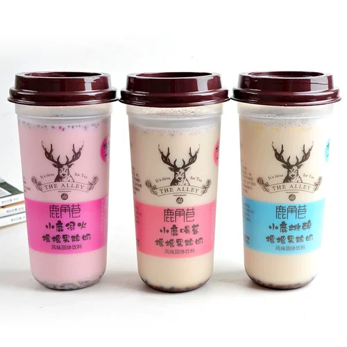Lujiao Lane Milk Milk Tea Milk Tea Чита красный фруктовый коктейль фрукты молоко молоко с замороженным клубничным черным сахарным напитком