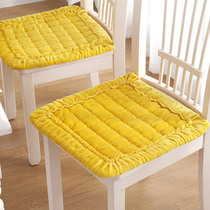 Four seasons home non-slip dining chair cushion student dormitory office car breathable thick butt chair cushion flannel