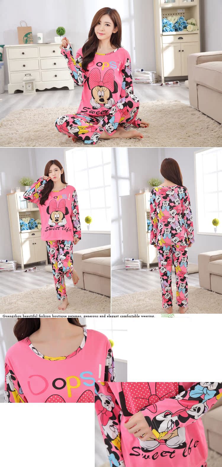 Pyjama pour femme OTHER   à manches longues - Ref 3000107 Image 8