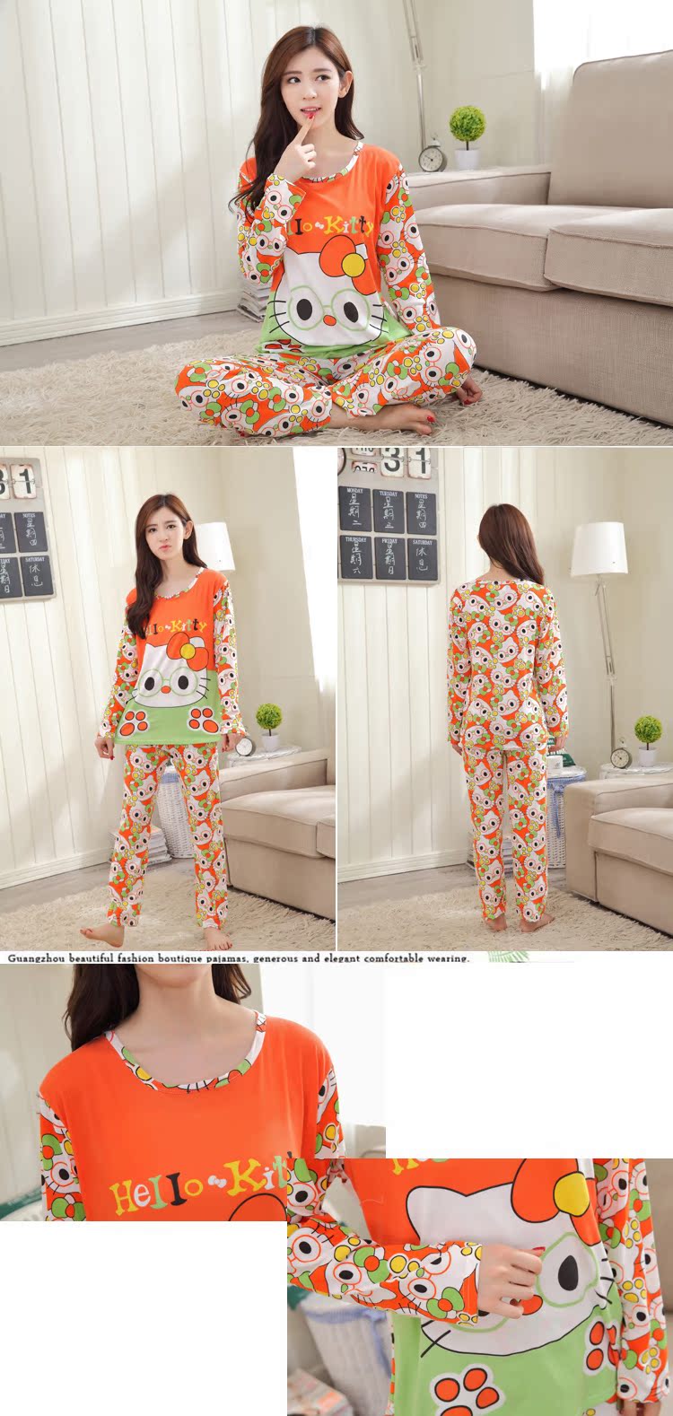 Pyjama pour femme OTHER   à manches longues - Ref 3000107 Image 13