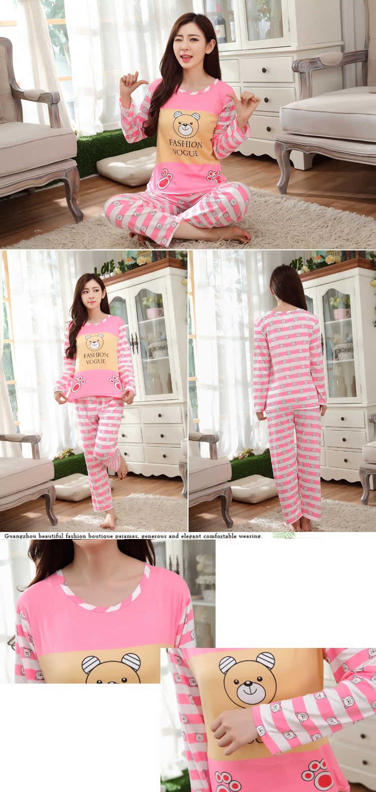 Pyjama pour femme OTHER   à manches longues - Ref 3000107 Image 14