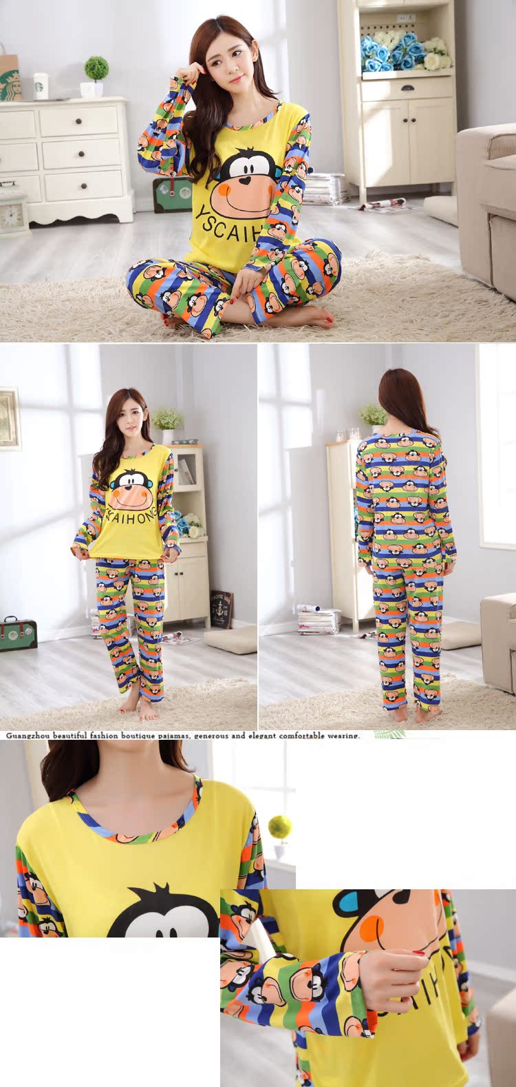 Pyjama pour femme OTHER   à manches longues - Ref 3000107 Image 11