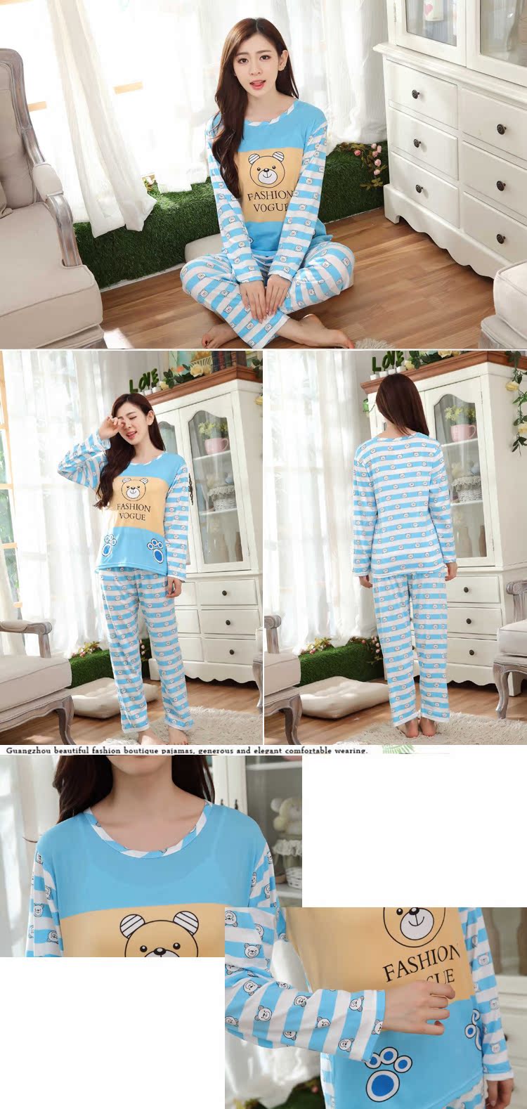 Pyjama pour femme OTHER   à manches longues - Ref 3000107 Image 15