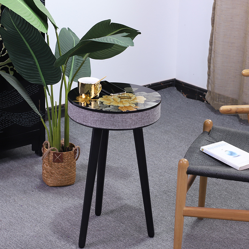 Jinyuan Gangneung New Chinese wireless Bluetooth speaker edge a few bedrooms hand-painted painted painted bed head cabinet decorated with sofa corner a few cabinets