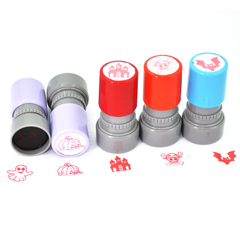The Halloween seal Halloween Supplies Cartoon Seal Teaching Chapter Activities Seal Autooil Halloween stamp seal Child cute Puzzle Gift