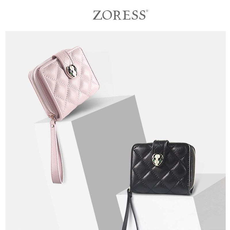 Advanced Senses Delicate Short Clip Genuine Leather New Bull Leather Bag Brief Lady Zero Money Card Wrap