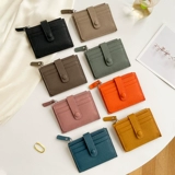 Ультратонкий картхолдер, кожаная сумка через плечо для водительских прав, тонкий кошелек, из натуральной кожи, воловья кожа