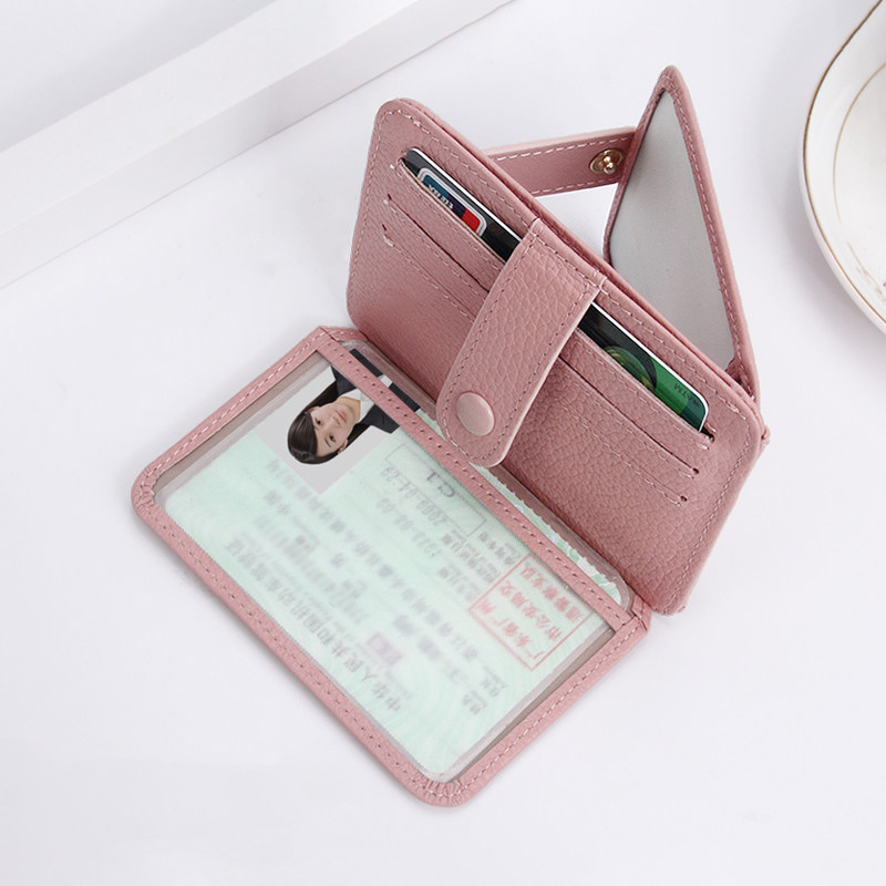 Card bag ladies ultra-thin driver's license set small leather mini high-end exquisite card clip women's thin driver's license card set