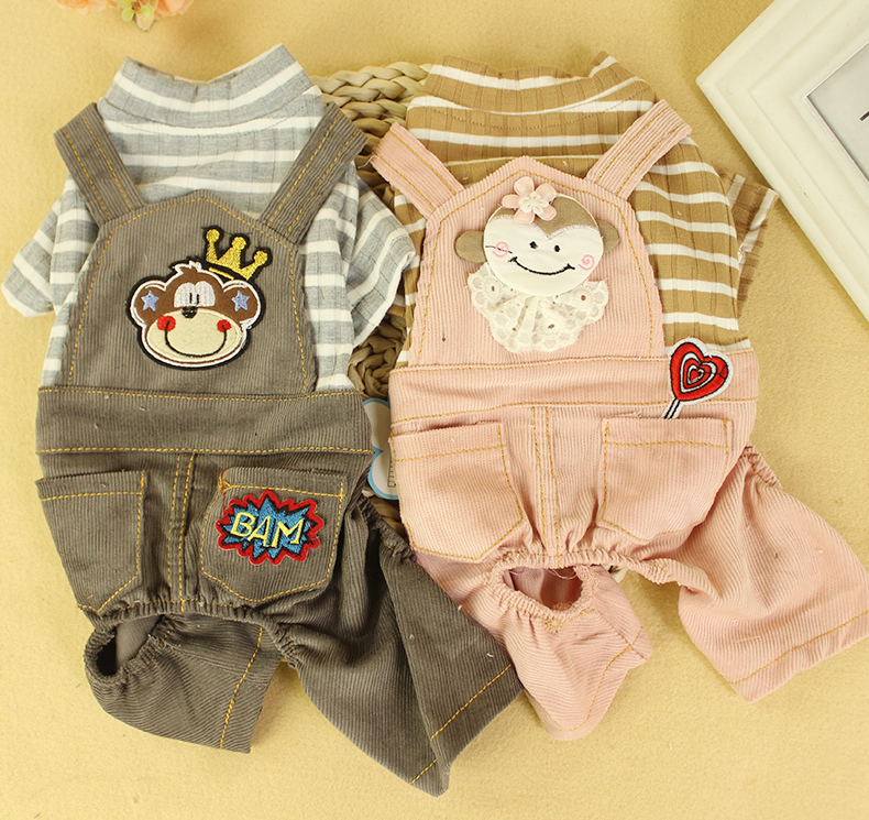 Quần áo cho chó Teddy quần áo mùa thu và mùa đông hơn Xiong Guibin Bomei cún con dễ thương bốn chân quần áo con chó nhỏ quần áo mỏng - Quần áo & phụ kiện thú cưng áo con chó