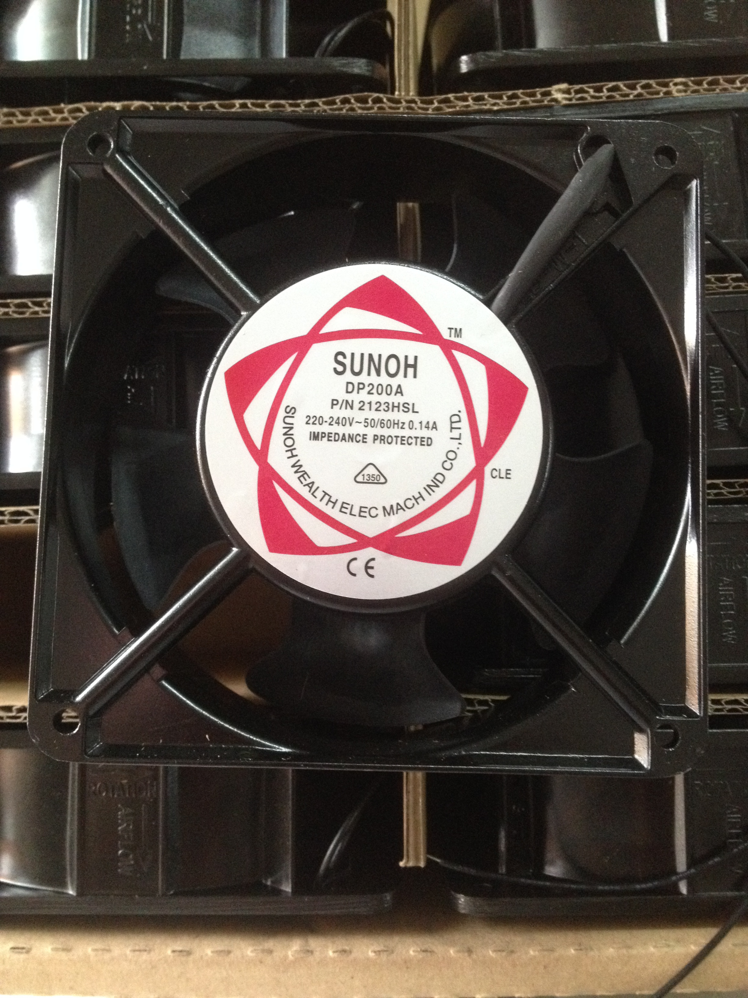 SUNOH heat dissipation fan DP200A P N2123HSL power distribution cabinet heat dissipation fan 120 * 120 * 38