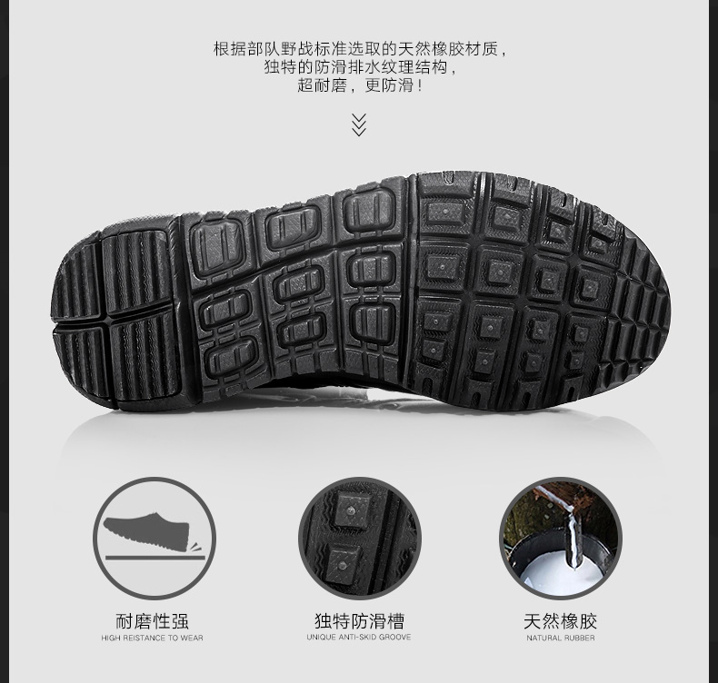 Bottes militaires pour homme TEFUAONI - lumière - Ref 1402172 Image 12