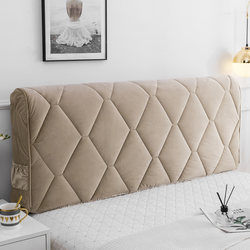 2026 New Model Full-Cover Thickened Headboard Cover Universal Backrest Soft Cover European-Style Leather Bed Wooden Headboard Cover Protective Cover