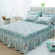 Khăn trải giường bằng vải bông xù lông cừu Su Su trải giường đơn mảnh chống trượt 1,5m1,8 m 2.0 giường giường váy