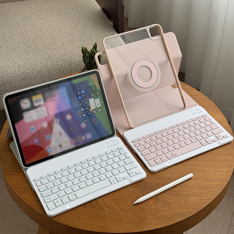 720 Magnetic Compatible Apple iPad Air 8 Bluetooth Keyboard Case 10.2 Tablet 11Th Generation No Pen Slot Pro 12.9 Acrylic 7 Anti-Bend Case 13 Transparent 5 Full Edge Coverage M4 Mouse Set