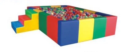 Kindergarten sand pool soft combination ball fence square rectangular manufacturer direct sales outdoor amusement equipment