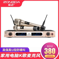 Micrô phân đoạn U20 không dây theo chiều dọc một cho hai micrô không dây Home KTV micro karaoke bộ thu âm tại nhà