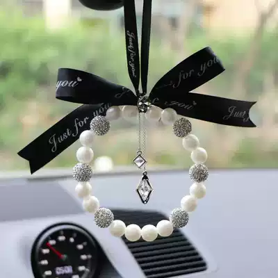 High-end car pendant pearl inlaid Diamond car interior pendant fashion car rear mirror pendant ins small red book