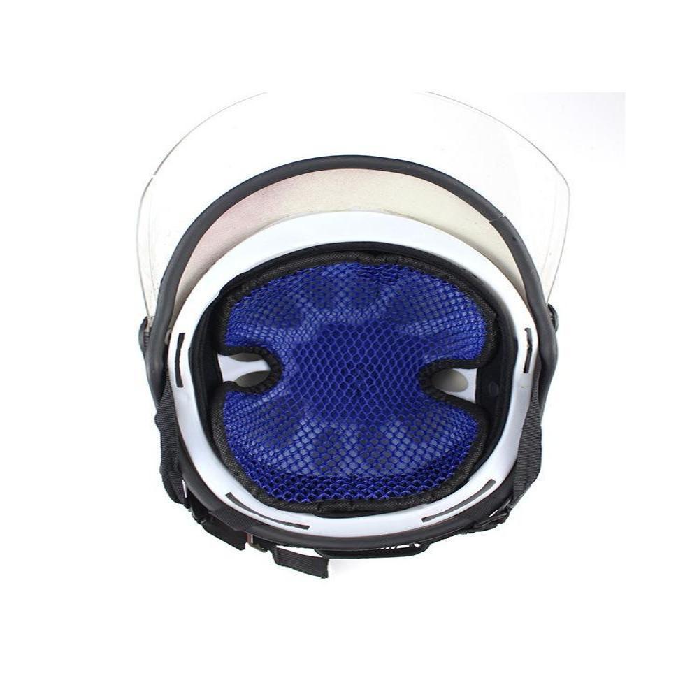 Electric motorcycle helmet padded inner bladder riding
