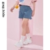 gxgkids quần áo trẻ em cô gái quần short denim mặc ngoài 2020 mới mùa hè bé thời trang nước ngoài quần nóng - Quần jean