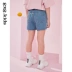 gxgkids quần áo trẻ em cô gái quần short denim mặc ngoài 2020 mới mùa hè bé thời trang nước ngoài quần nóng - Quần jean