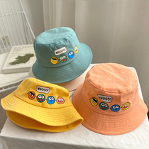 Baby Hat Spring Autumn Season Thin Boy Girl Girl Han Edition Fisherman Cap Four Expression Sneakers Sun Shade Sunscreen Basin Hat Tide
