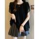 ຂະໜາດໃຫຍ່ 300 ປອນ ເສື້ອຢືດ chiffon ວ່າງສຳລັບແມ່ຍິງລະດູຮ້ອນ