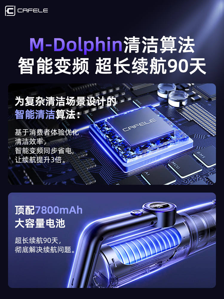 2026 New Model Car Vacuum Cleaner with Super Strong Suction, Suitable for Car and Home Use, Mini Large Suction Handheld Small Wireless Machine