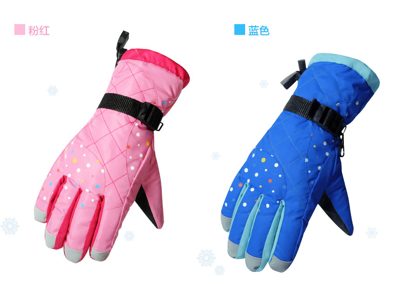 Găng tay trượt tuyết lạnh và cotton cưỡi xe điện ấm áp phụ nữ mùa đông không thấm nước lạnh ngoài trời leo dày găng tay len
