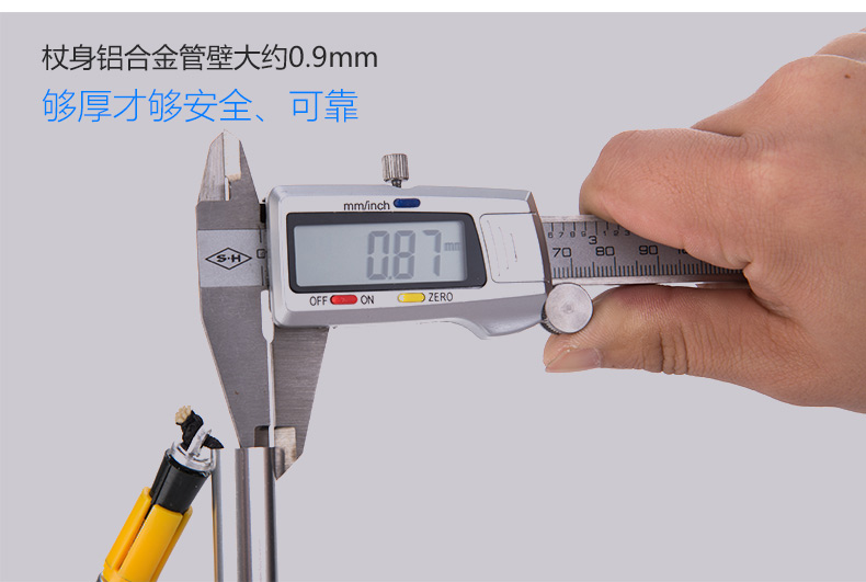 NH khóa trekking cực 7075 hợp kim nhôm gấp telescopic dính mía không carbon khóa cực nhẹ trekking cực gậy cho người già chống trượt có đèn led	
