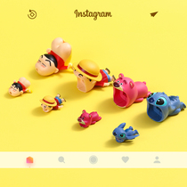 Strawberry bear bite iPhoneSE data cable protective cover Apple protective cover silicone data cable anti-breaking