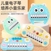 Young baby electronic keyboard toy cartoon baby piano 0-1-6 years old boys and girls educational music childrens piano beginner