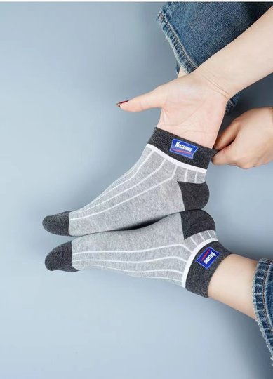 Calcetines deportivos antiolor de algodón de alta gama de Xinjiang, compre una caja y obtenga otra gratis, 12 pares en total