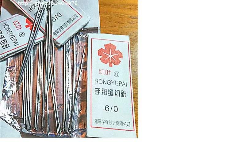 Hộ gia đình lá đỏ 6/0 kim khâu mắt lớn may kim khâu chăn kim kim thủ công kim DIY - Công cụ & vật liệu may DIY thước đo laser bosch