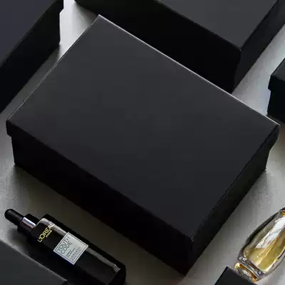 Empty box Large gift box Solid color simple box Gift box Rectangular small gift box Black gift box