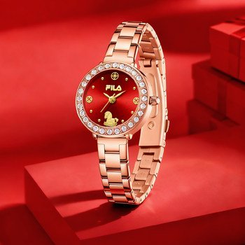 Fila New Year's Gift Light Luxury Small Green Watch Gift Box for Girlfriend's Birthday Gift New Watch Model 6746