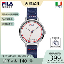 FILA FILA Fiele Watch ladies Italian light luxury compact dial temperament ins Wind nylon strap waterproof 6188