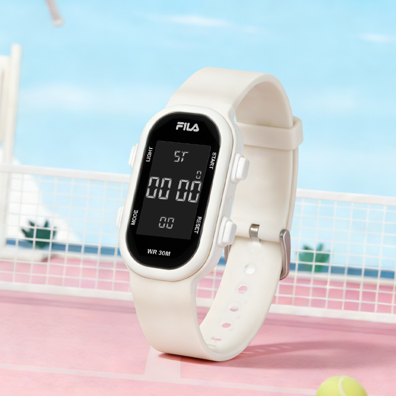 Fila Digital Watch for Female Students in Middle and High School, Alarm Clock, Luminous, Waterproof, Children's Watch, Only Shows Time 6902