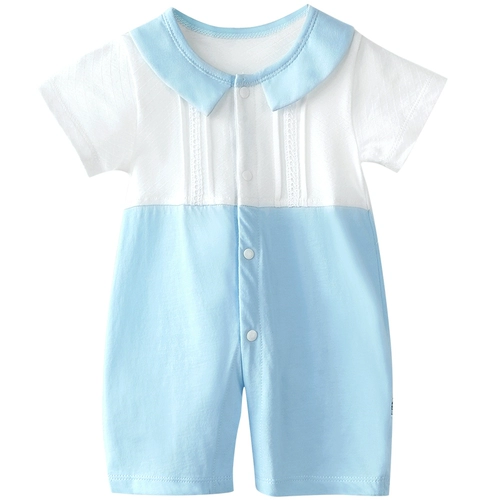 Детское летнее боди для новорожденных, тонкая детская летняя одежда, хлопковая пижама