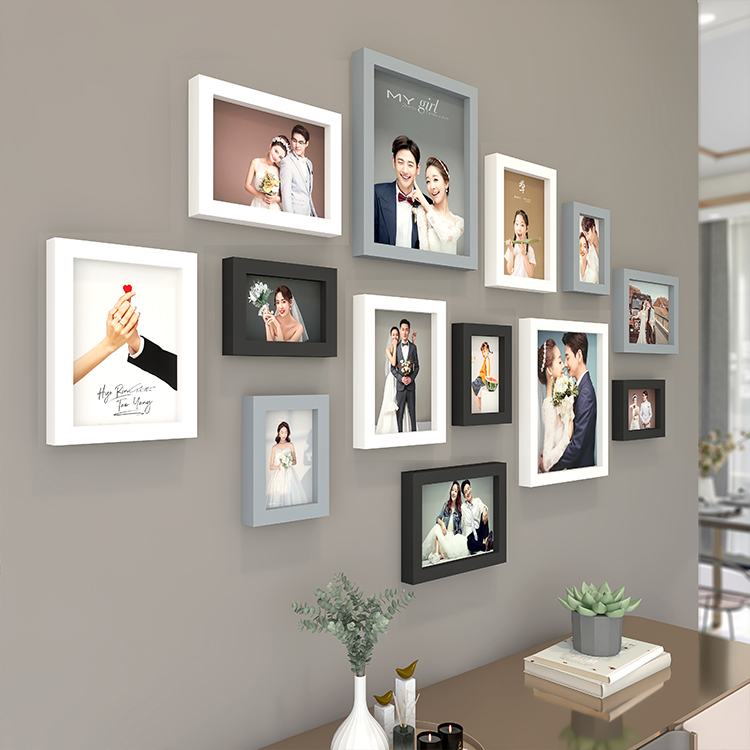 Photo Wall Decoration for Entrance, Bedroom, Hallway, Photo Frame Combination, Background Wall, No-Drill Wall-Mounted Creative Family Photo Album Wall Photo Wall Decoration for Entrance, Bedroom, Hallway, Photo Frame Combination, Background Wall, No-Drill Wall-Mounted Creative Family Photo Album Wall