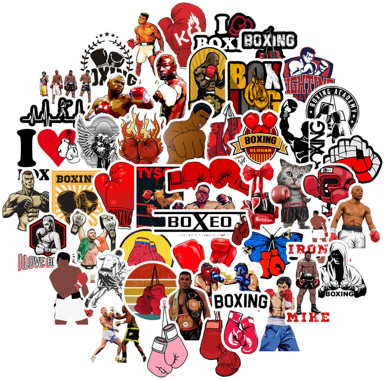 50 Pieces of Waterproof Stickers for Boxers, Luggage Trolley Cases, Laptop Cases, Mobile Phone Cases, Car Decoration Stickers 50 Pieces of Waterproof Stickers for Boxers, Luggage Trolley Cases, Laptop Cases, Mobile Phone Cases, Car Decoration Stickers