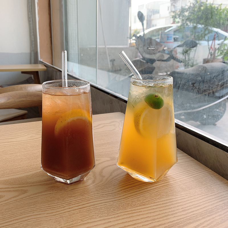 ins net red dining room glass cups large capacity cold drinks cups juice cups bubble water glasses milk tea cups milk coffee cups