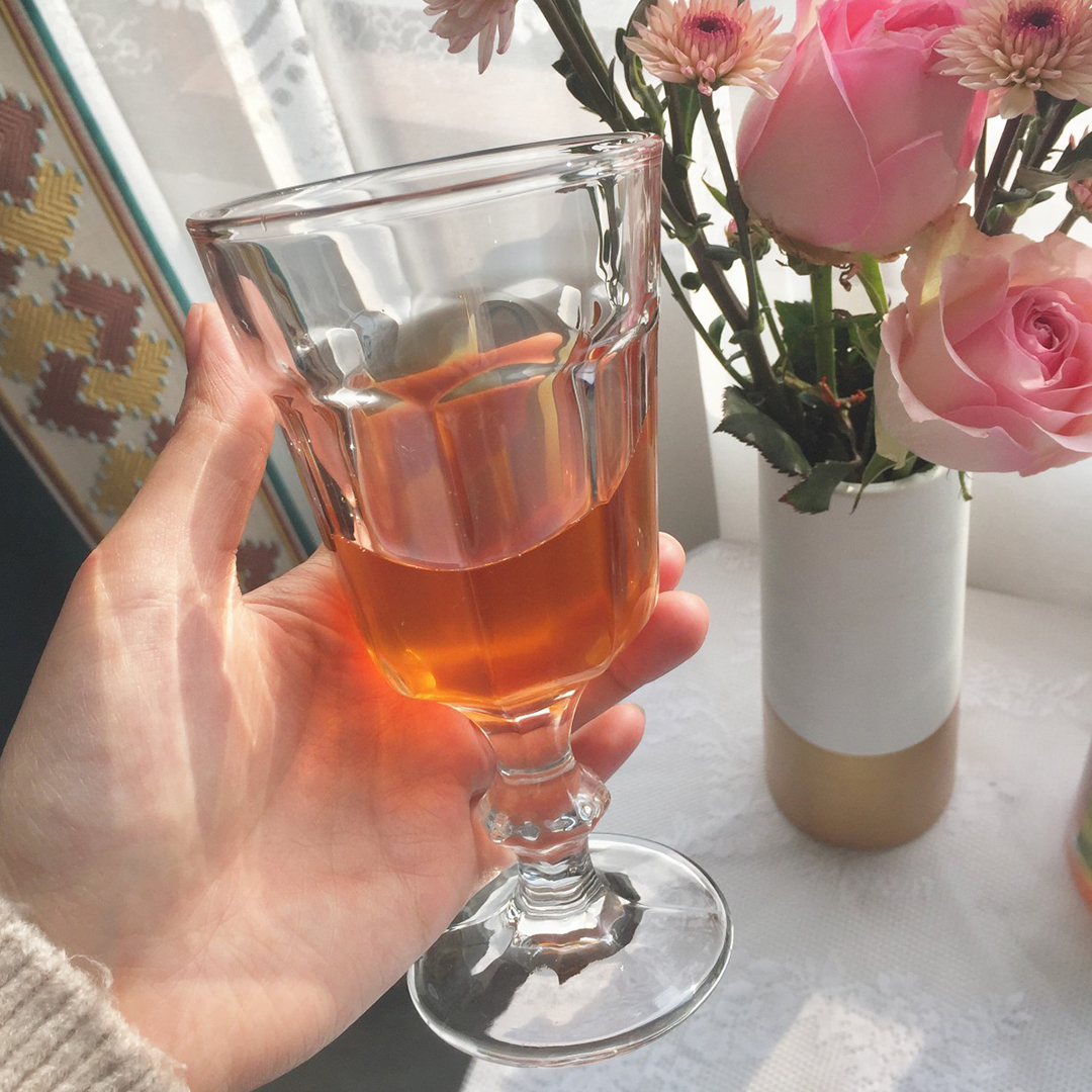 Face-style retro small crowbar high foot cup high face value ins wines red wine glass dining room juice cold drinks cup milk tea coffee cup