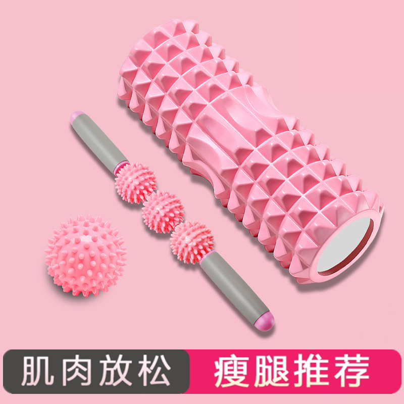 Foam Shaft Wolverine Teeth Bar Muscle Relax Slim Leg Weight Loss Roller Calf Massage Themeber Yoga Column Fitness Equipment